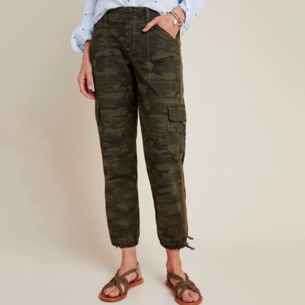 NWT Anthropologie Sanctuary Camo Cargo Jogger Pants - Picture 2 of 9